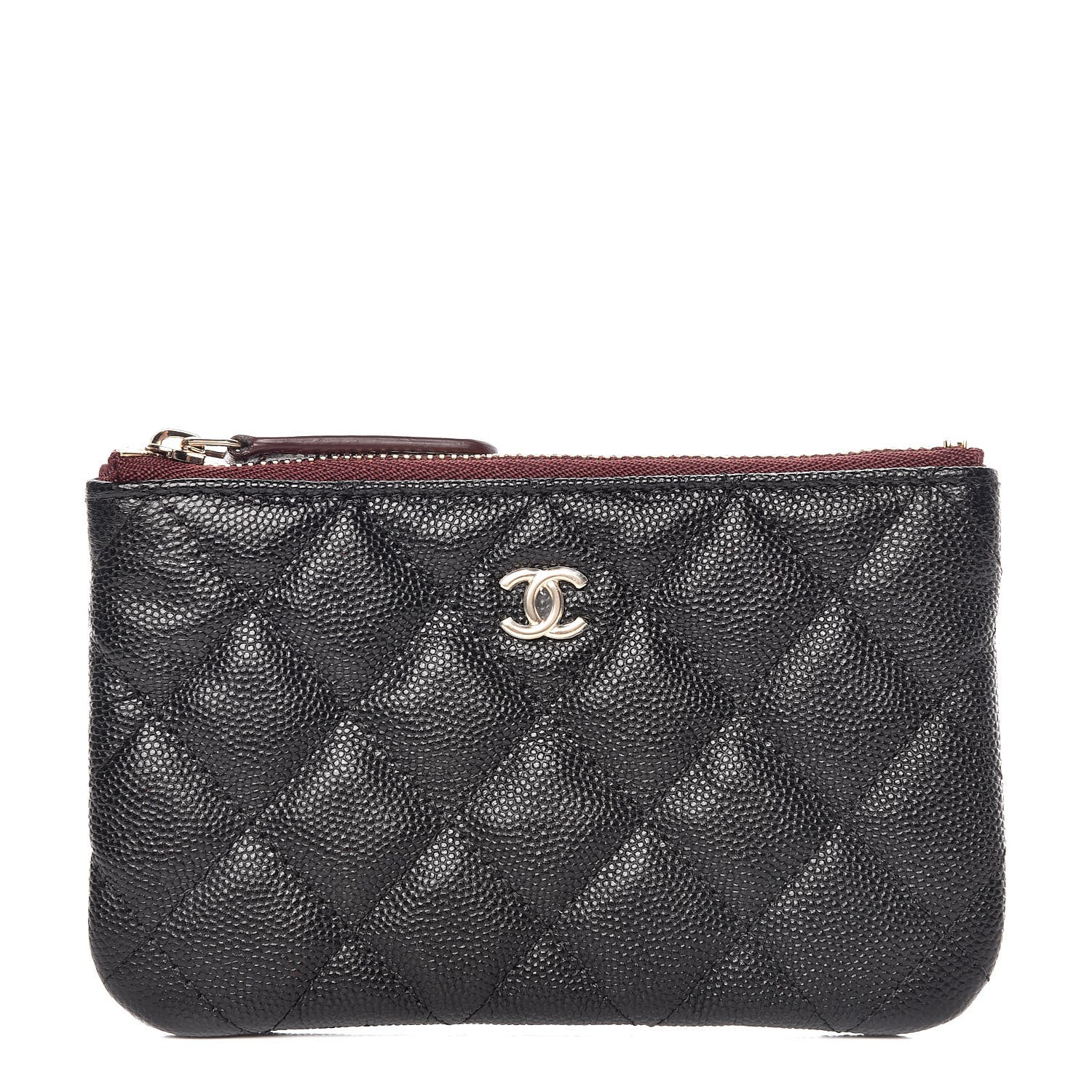 Chanel Caviar Quilted Small Cosmetic Case Black 1 of 8