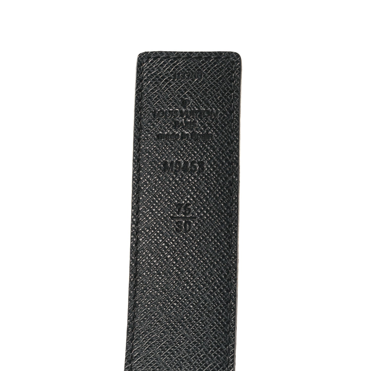 Calfskin Monogram 30mm LV Initiales Reversible Belt 75 30 Black