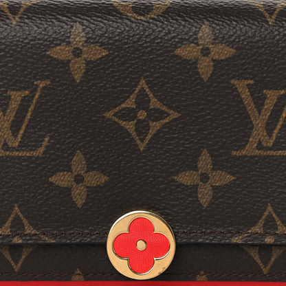 Louis Vuitton Monogram Flore Compact Wallet Coquelicot 7 of 7