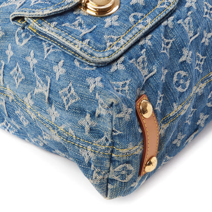 Louis Vuitton Denim Baggy GM Blue 6 of 8