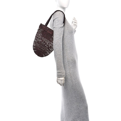 Chloe Raffia Small Summer Banana Tote Kohl Brown 2 of 9