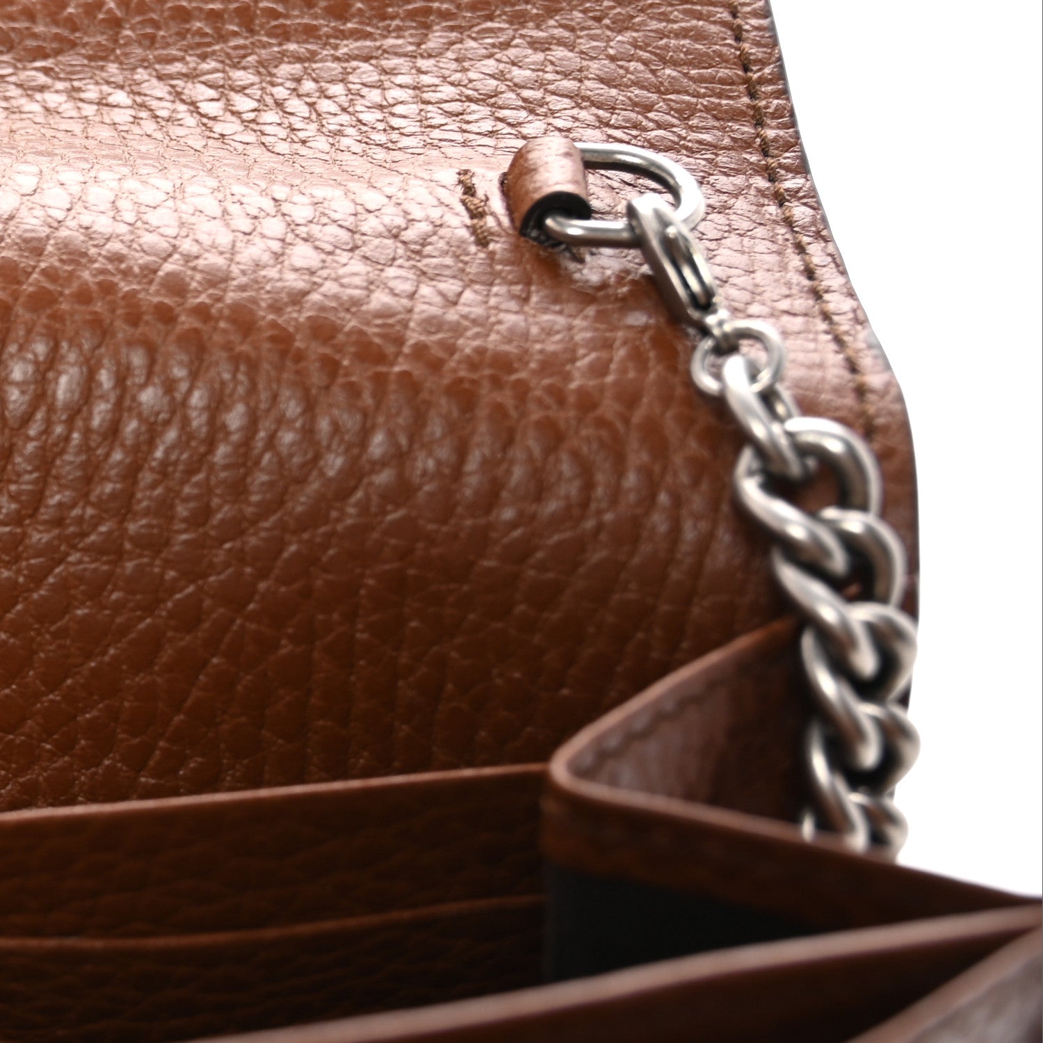 Gucci New Denim GG Monogram Dollar Calfskin Enamel Mini Dionysus Chain Wallet Blue Tea Cuir Epilog Electric Blue 7 of 10