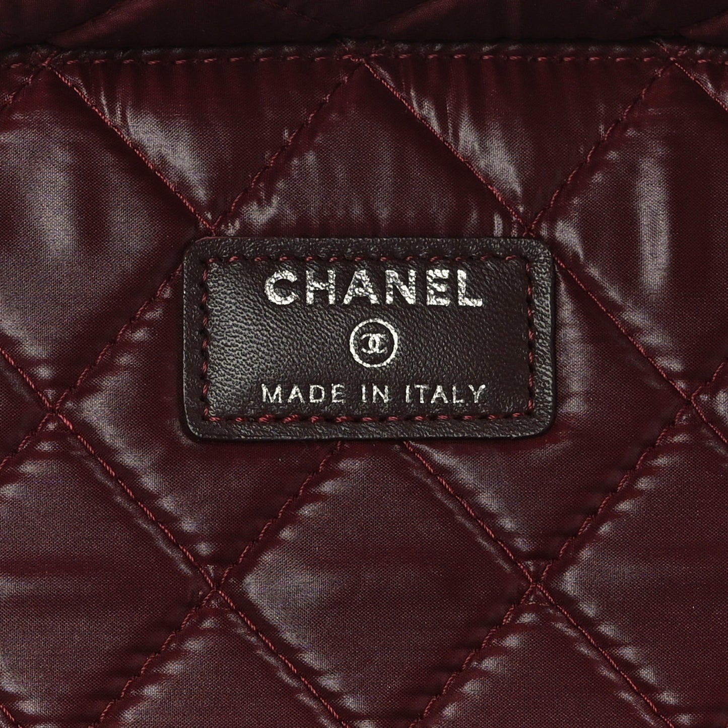 Lambskin Quilted Vanity Pouch Black