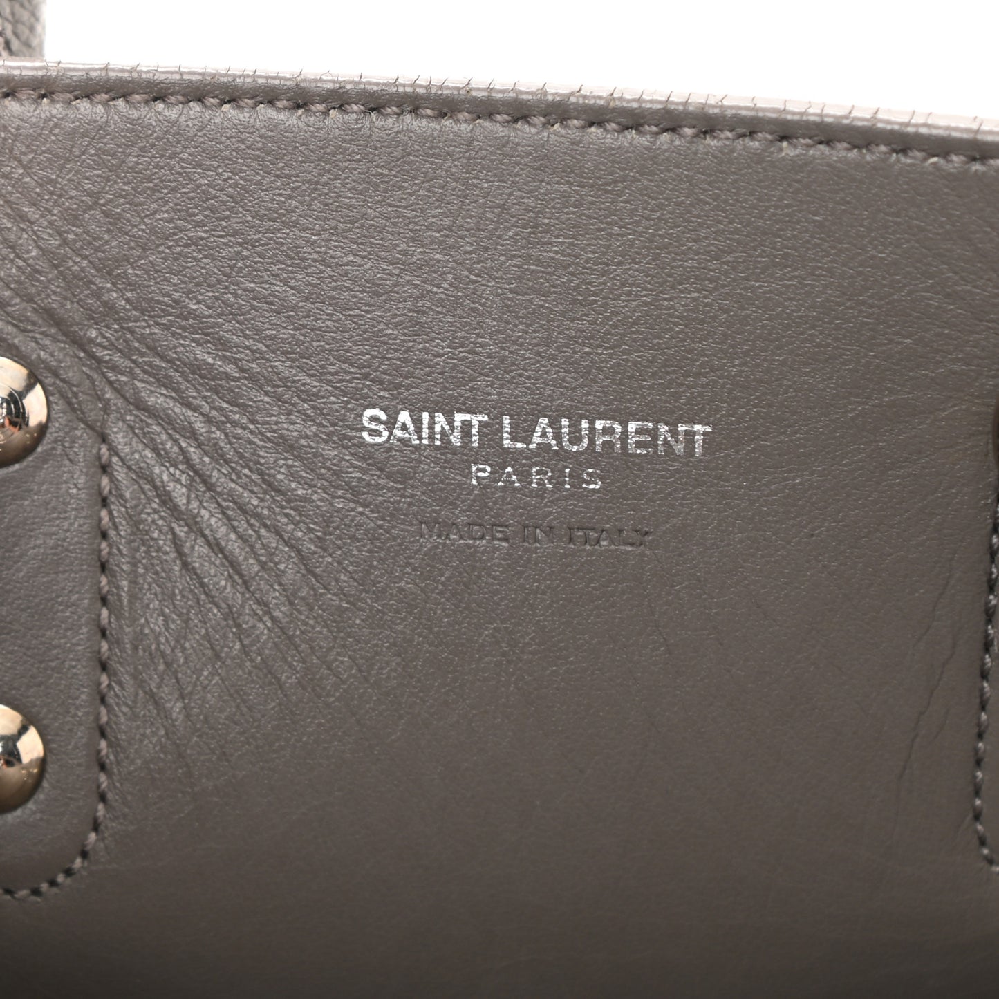 Grained Calfskin Nano Sac De Jour Fog