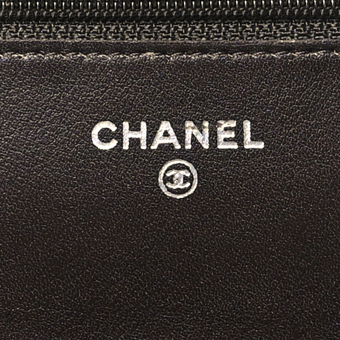Chanel Patent Quilted Wallet On Chain WOC Dark Brown 6 of 12