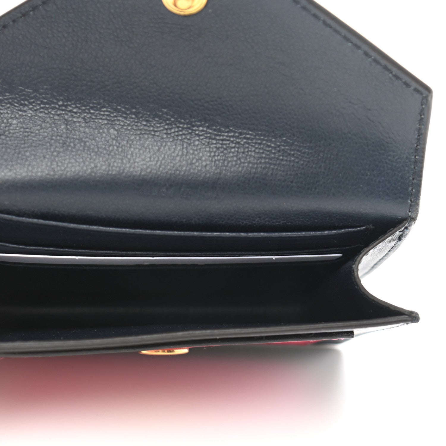 Celine Smooth Calfskin Pocket Card Holder Fushia 4 of 6