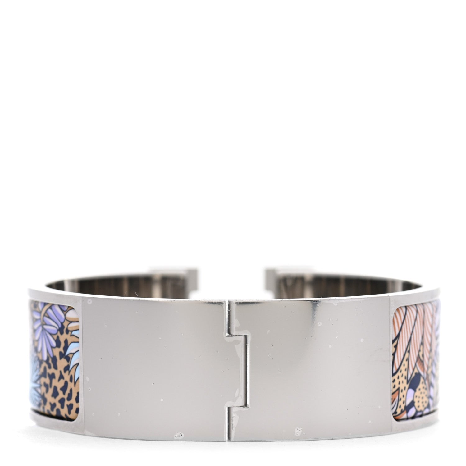 Hermes Enamel Print Animaux Camoufles Clic Clac H Bracelet PM Lilas 3 of 4