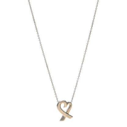 Tiffany Sterling Silver Small Paloma Picasso Loving Heart Pendant Necklace 1 of 5