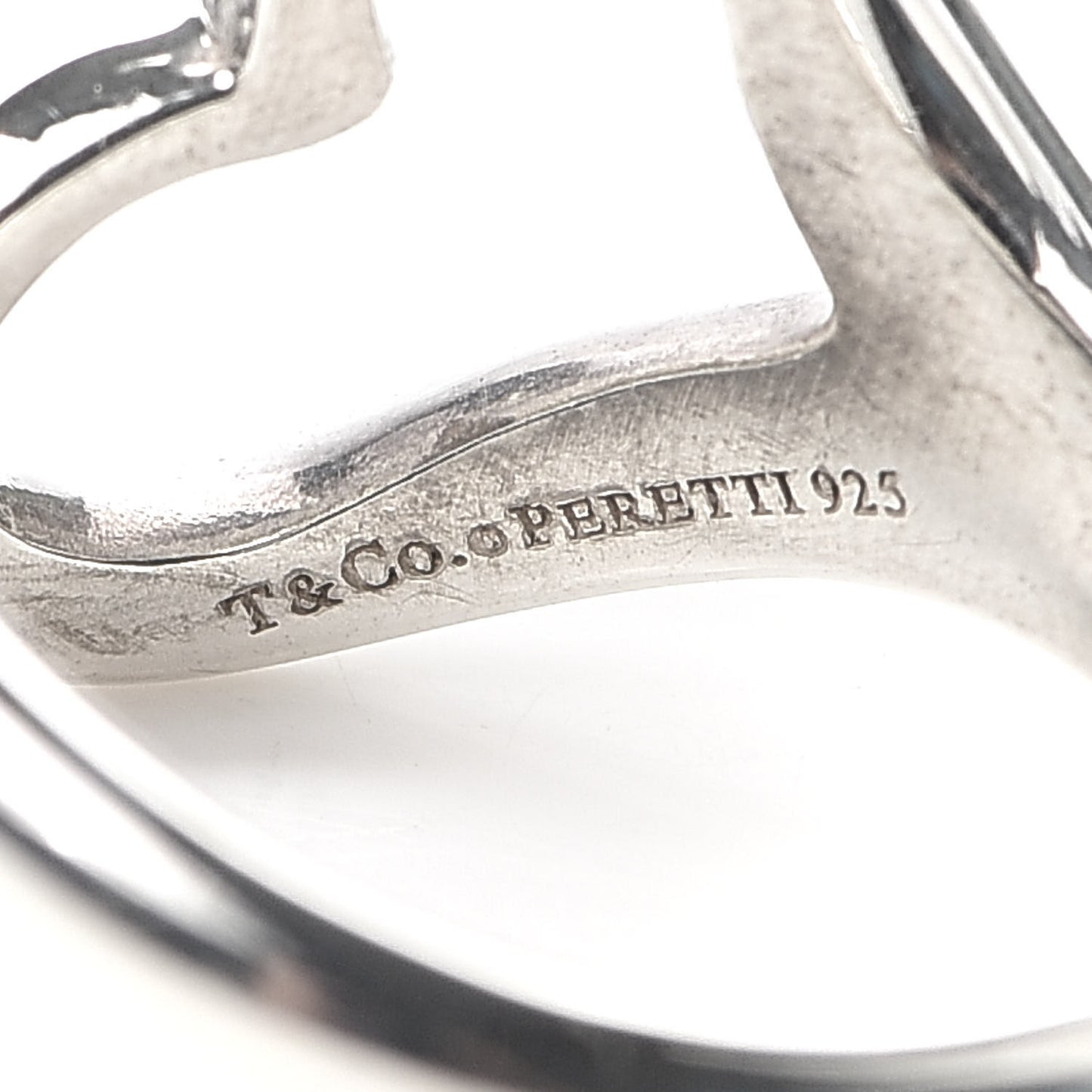 Sterling Silver Elsa Peretti Open Heart Ring 53 6.5