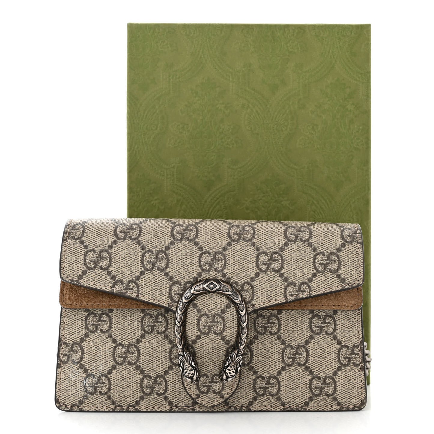 GG Supreme Monogram Super Mini Dionysus Shoulder Bag Taupe
