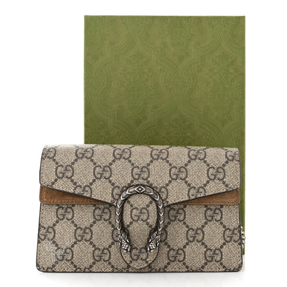 Gucci GG Supreme Monogram Super Mini Dionysus Shoulder Bag Taupe 11 of 11