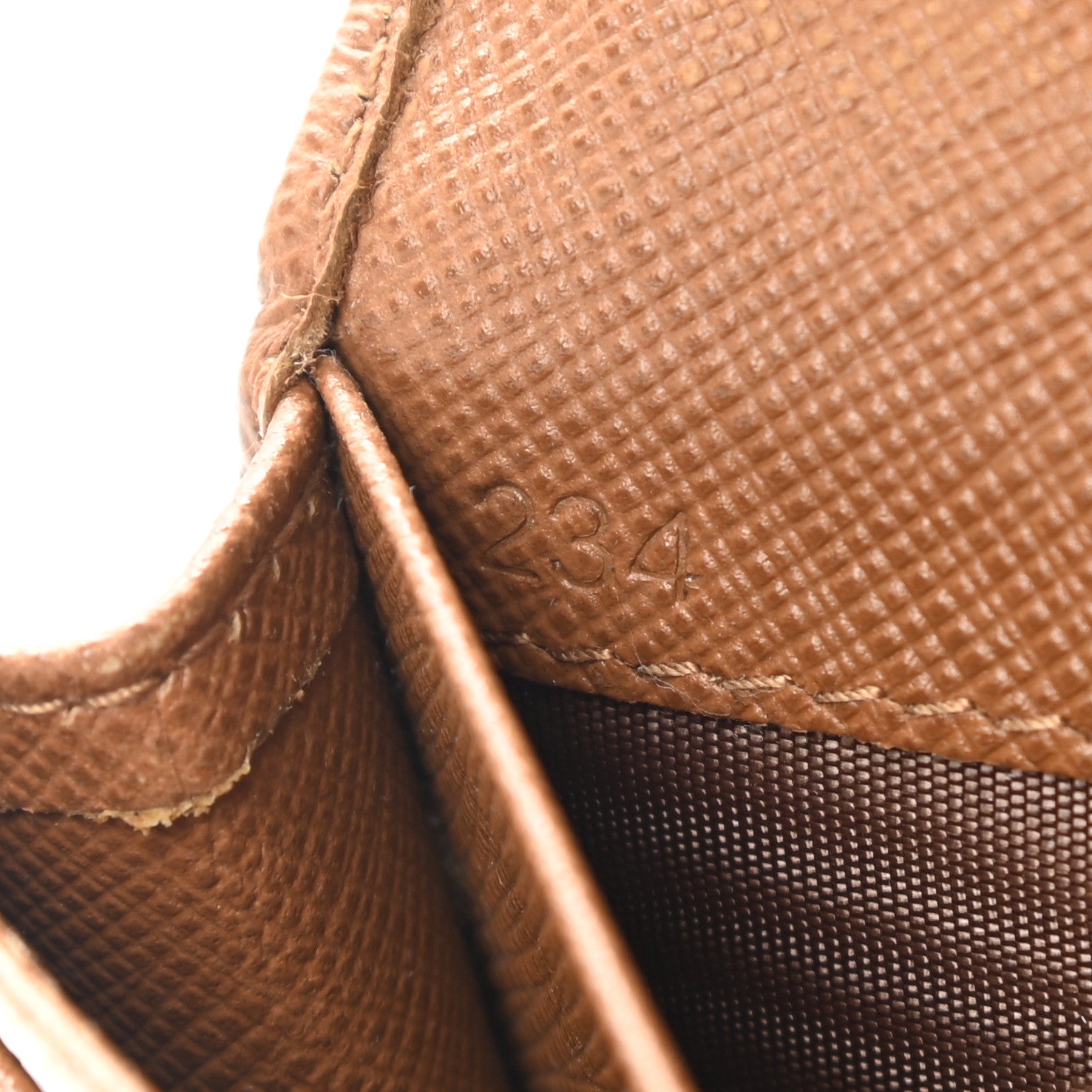 Prada Saffiano Metal Bi-Fold Card Holder Wallet Caramel 7 of 7