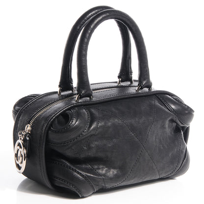 Chanel Calfskin Round Bowling Bag Black 3 of 8