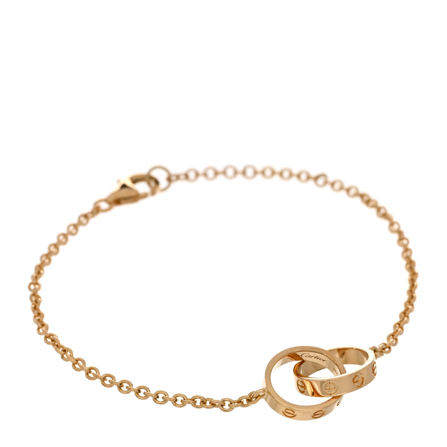 Cartier 18K Yellow Gold Interlocking LOVE Bracelet 1 of 3