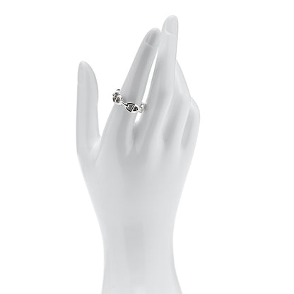 Hermes Sterling Silver PM Chaine d'Ancre Enchainee Band Ring 55 7.25 2 of 9
