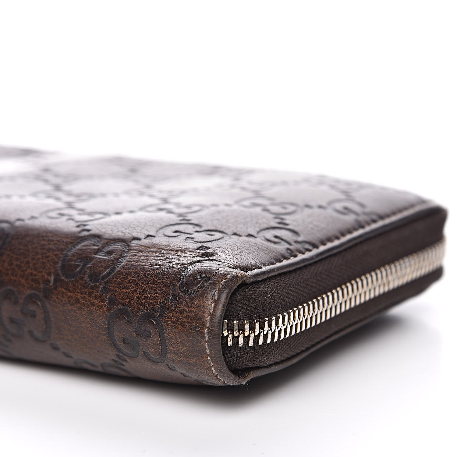 Gucci Guccissima Bamboo Tassel Zip Around Wallet Brown 11 of 14