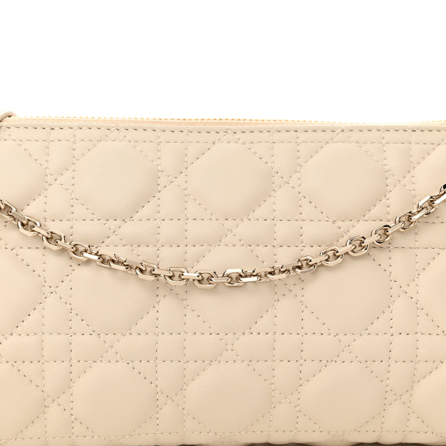 New Line Lambskin Cannage Dior Club Bag Dusty Ivory