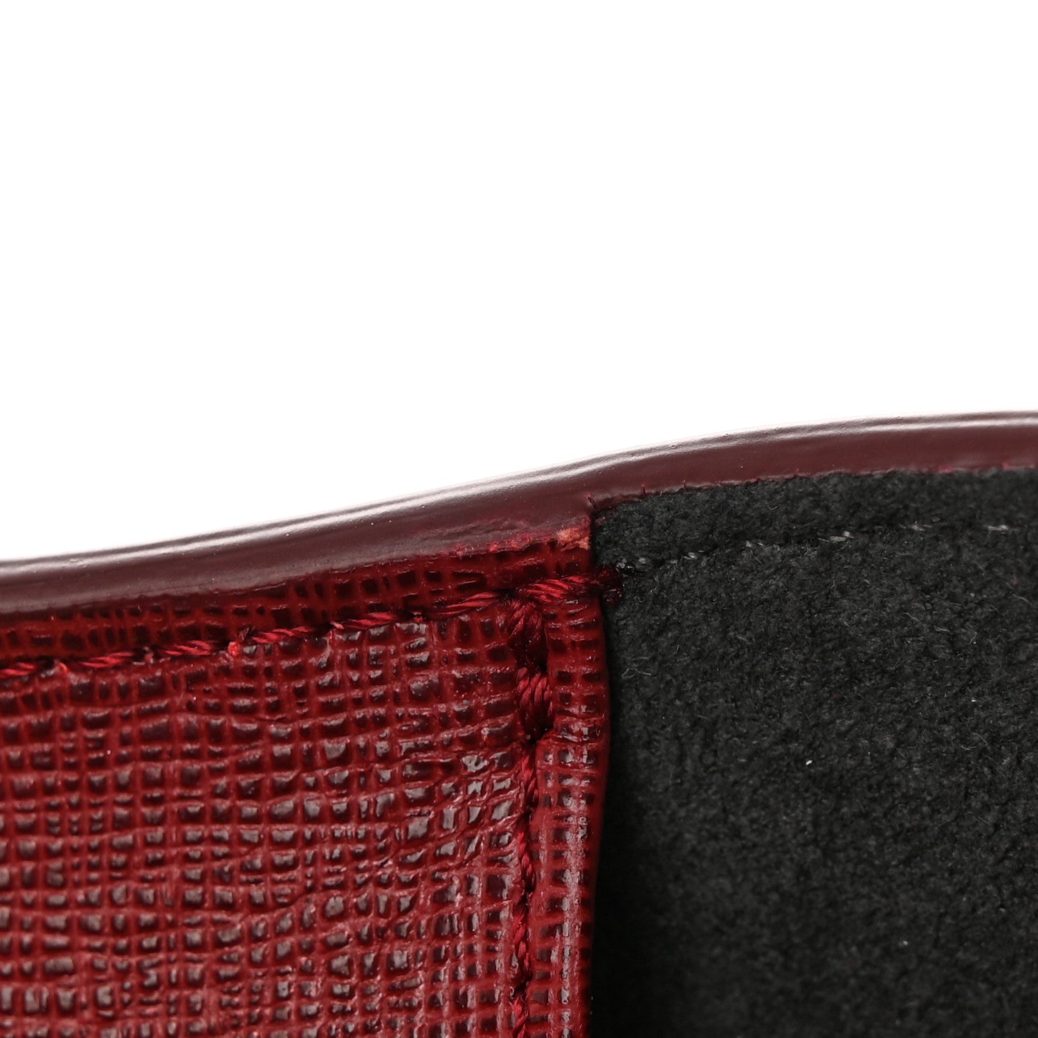Fendi Vitello Elite Crystal Fendi Loves Monster Eyes Tube Wallet on Chain Rosso Scuro Multicolor 16 of 16