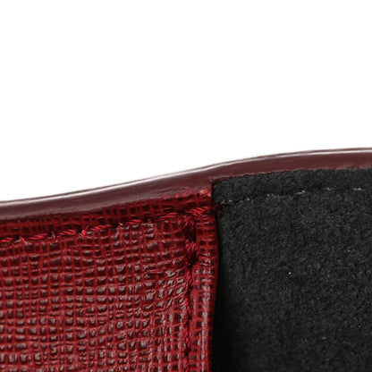 Fendi Vitello Elite Crystal Fendi Loves Monster Eyes Tube Wallet on Chain Rosso Scuro Multicolor 16 of 16