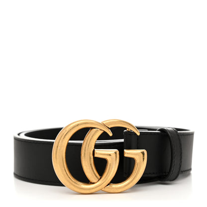 Gucci Calfskin Double G 30mm Belt 80 32 Black 1 of 5