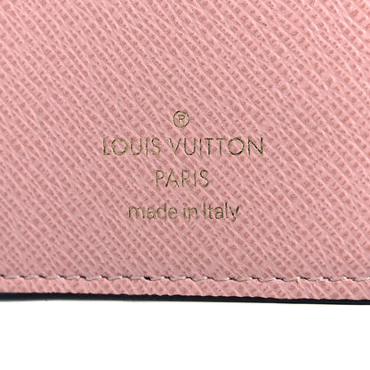 Louis Vuitton Damier Ebene Victorine Wallet Rose Ballerine 6 of 7
