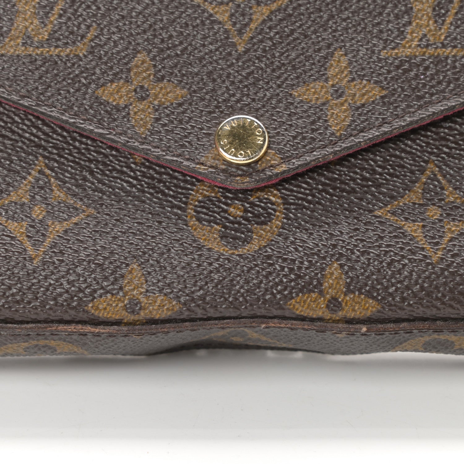 Louis Vuitton Monogram Pochette Felicie Chain Wallet Fuchsia 9 of 15
