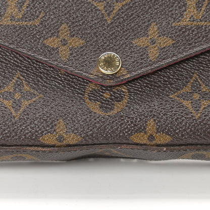 Louis Vuitton Monogram Pochette Felicie Chain Wallet Fuchsia 9 of 15