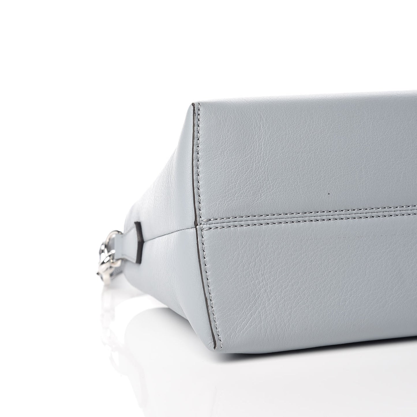 Vitello Dolce Chain Medium By The Way Boston Bag Azzurro Polvere Sand