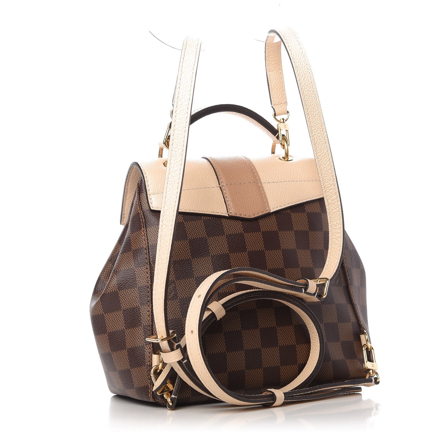 Damier Ebene Clapton Backpack Creme