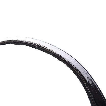 Saint Laurent Crocodile Embossed Patent Large Muse Black 17 of 17