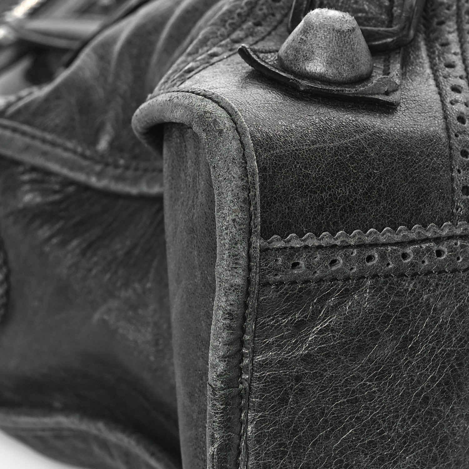 Balenciaga Agneau Giant Brogues Hardware City Black 8 of 27