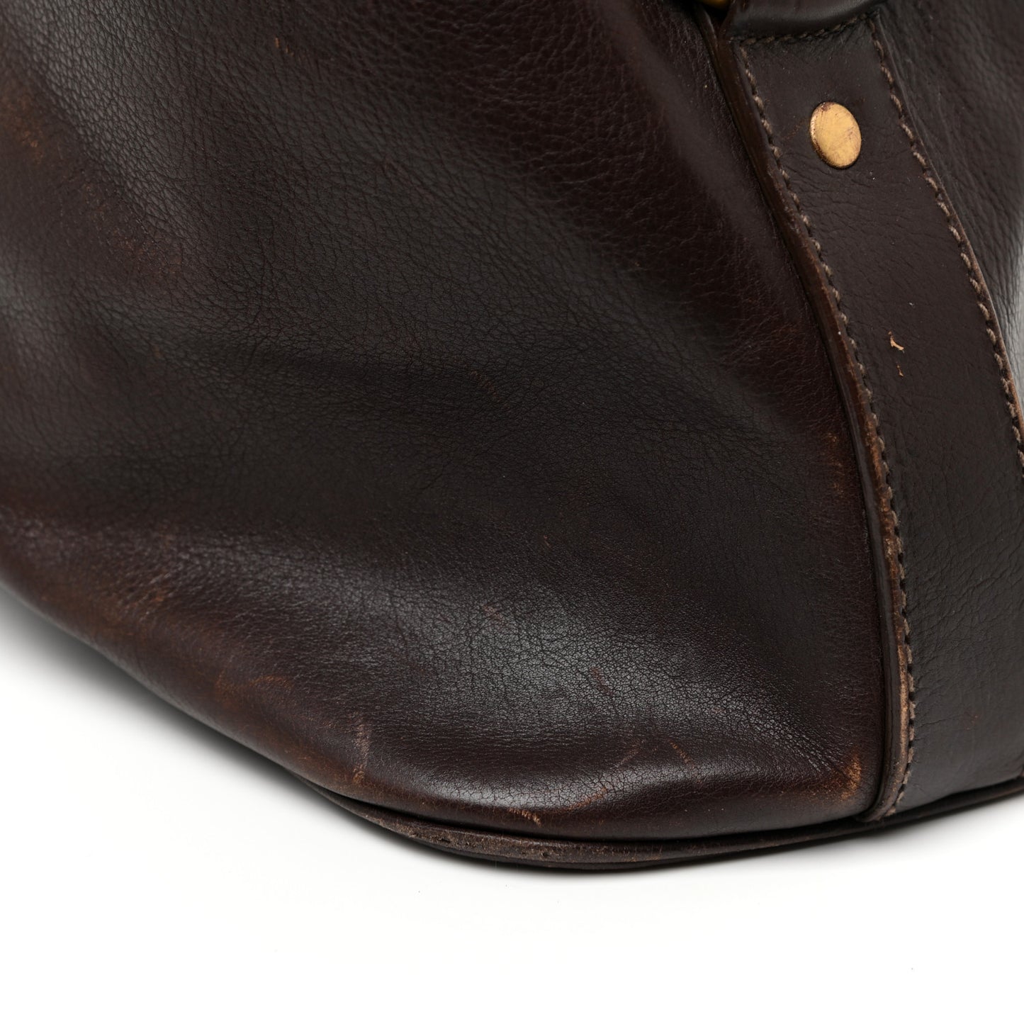 Calfskin Oversized Muse Dark Brown