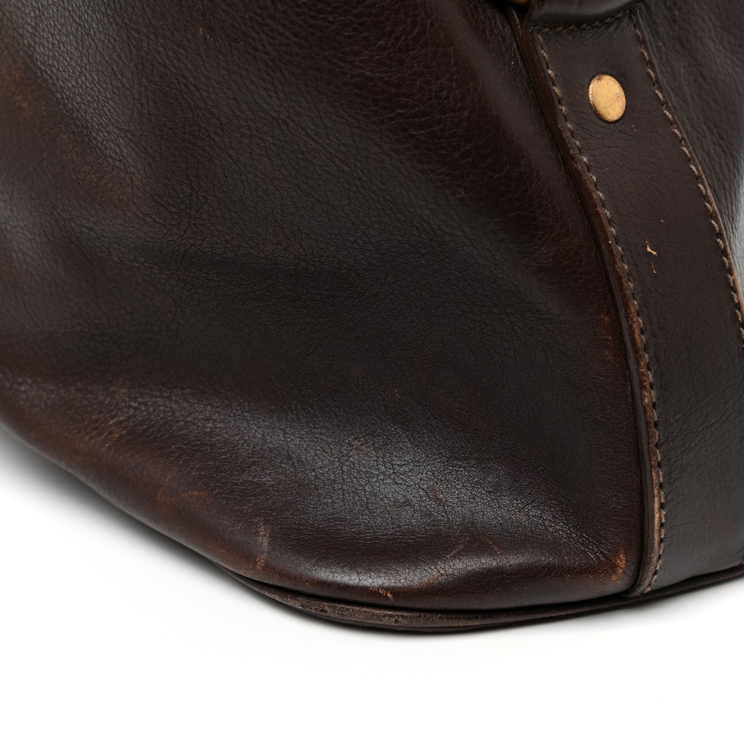 Saint Laurent Calfskin Oversized Muse Dark Brown 20 of 29