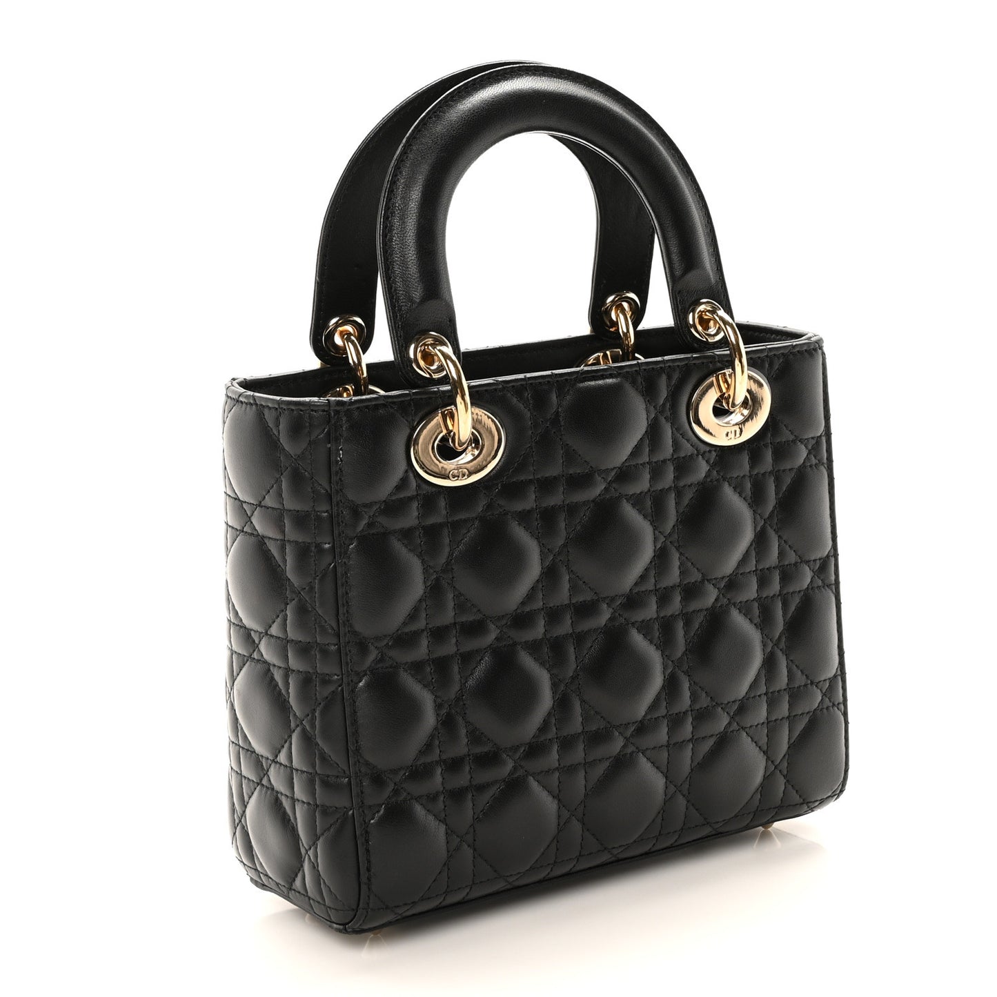 Lambskin Cannage Small My ABCDior Lady Dior Black