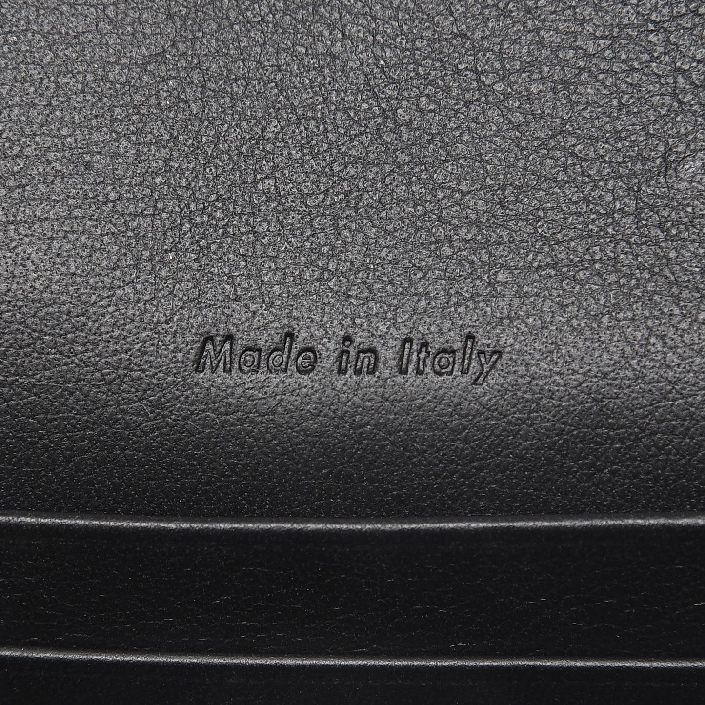 Grained Calfskin Small Trotteur Multifunction Flap Wallet Black