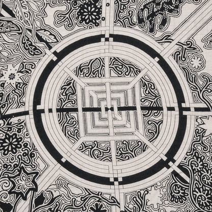 Hermes Cashmere Silk L'Arbre Du Vent Shawl 140 3 of 9