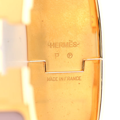 Hermes Enamel Wide Clic Clac H Bracelet PM Rose Poudre 4 of 5
