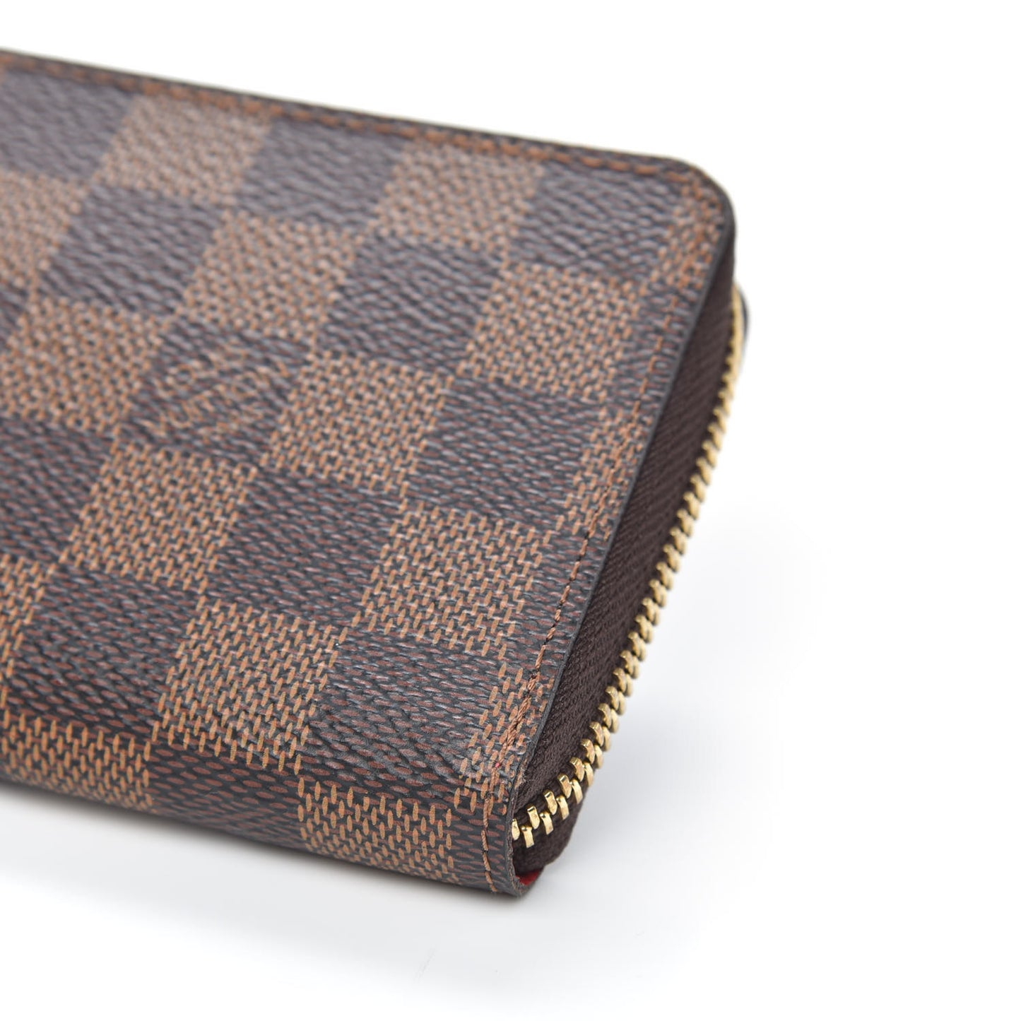 Damier Ebene Clemence Wallet Cherry