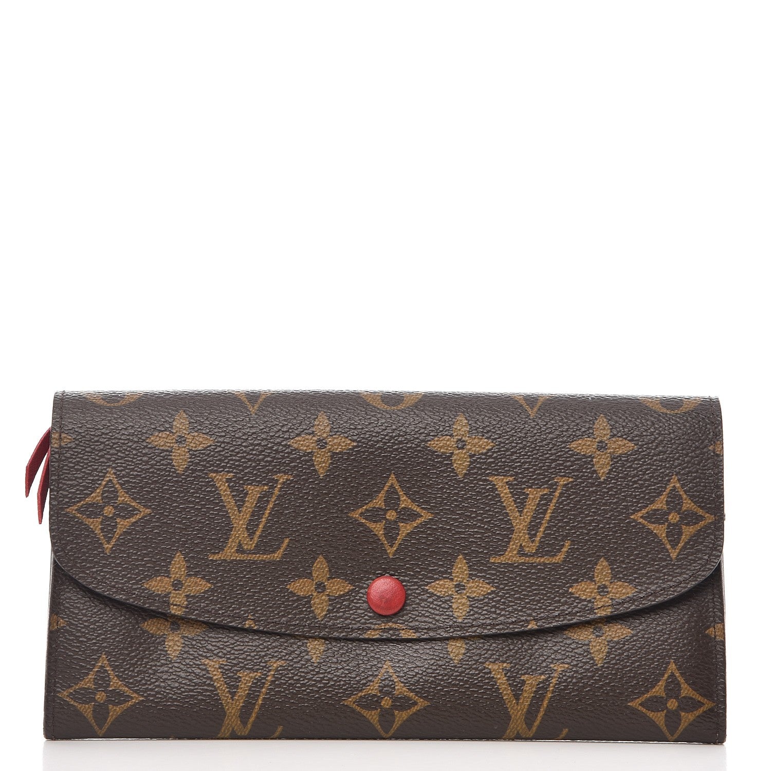 Louis Vuitton Monogram Emilie Wallet Red 1 of 7