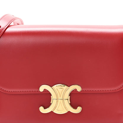 Celine Shiny Calfskin Teen Triomphe Red 8 of 10
