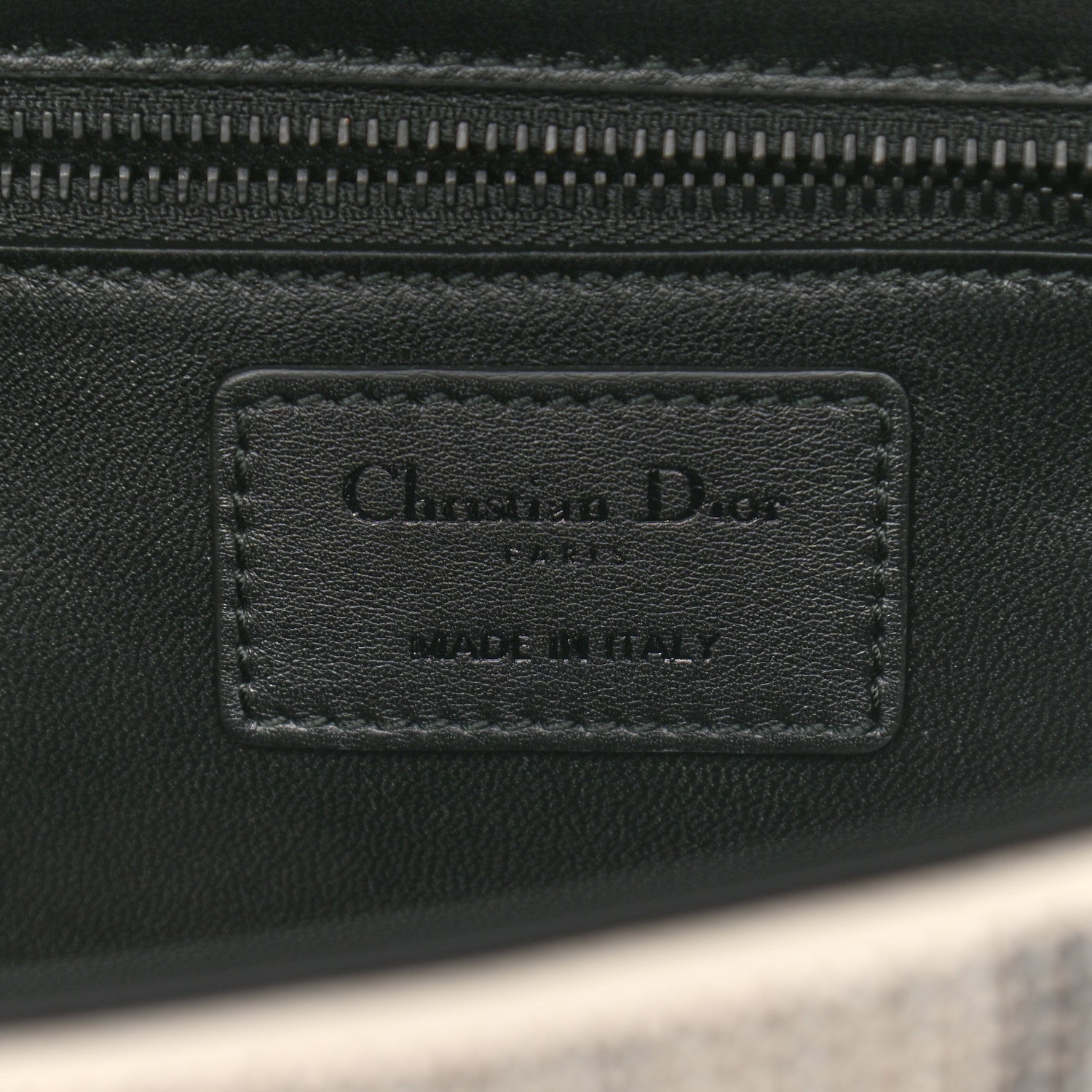 Christian Dior Crystal Calfskin 30 Checkered Montaigne Flap Bag Black White 8 of 12