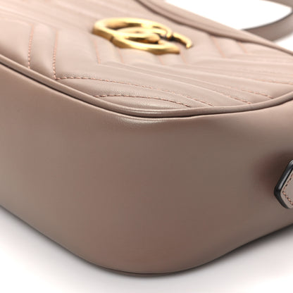 Gucci Calfskin Matelasse Small GG Marmont Chain Shoulder Bag Porcelain Rose 9 of 9