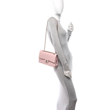 Chanel Caviar Quilted Medium Double Flap Light Pink 2 of 11