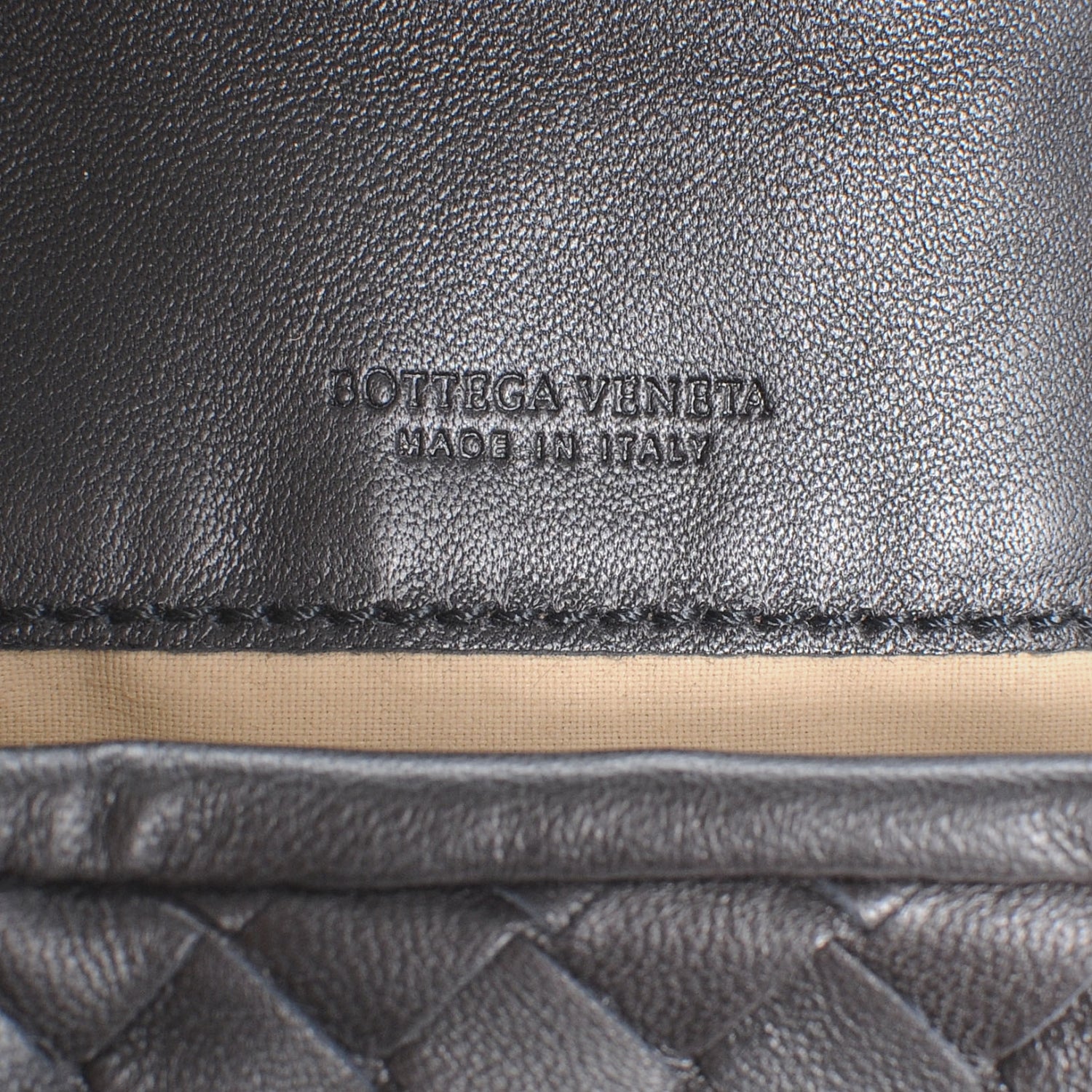 Bottega Veneta Woven Intrecciato Clutch Cosmetic Case Nero Black 5 of 9