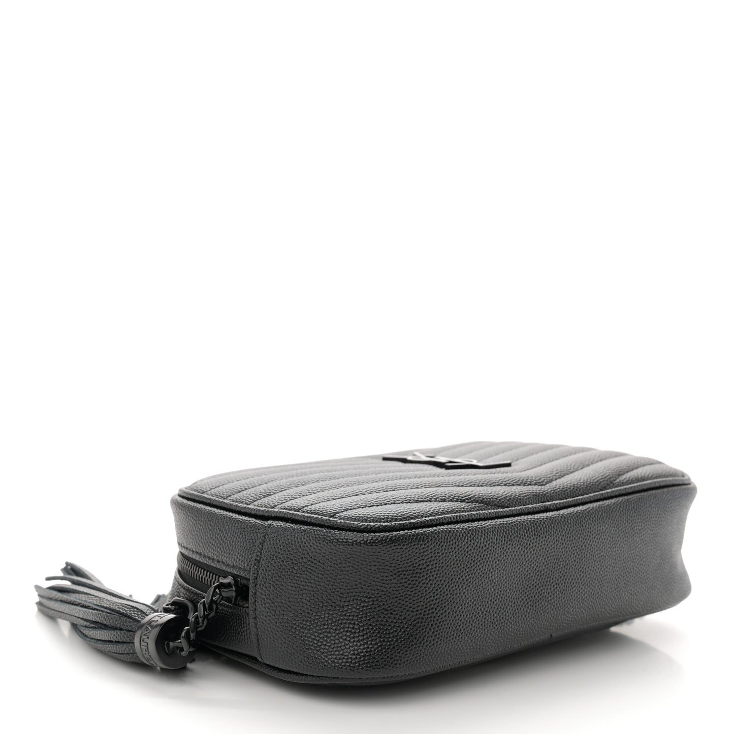 Grain De Poudre Matelasse Monochrome Monogram Mini Lou Camera Bag Black