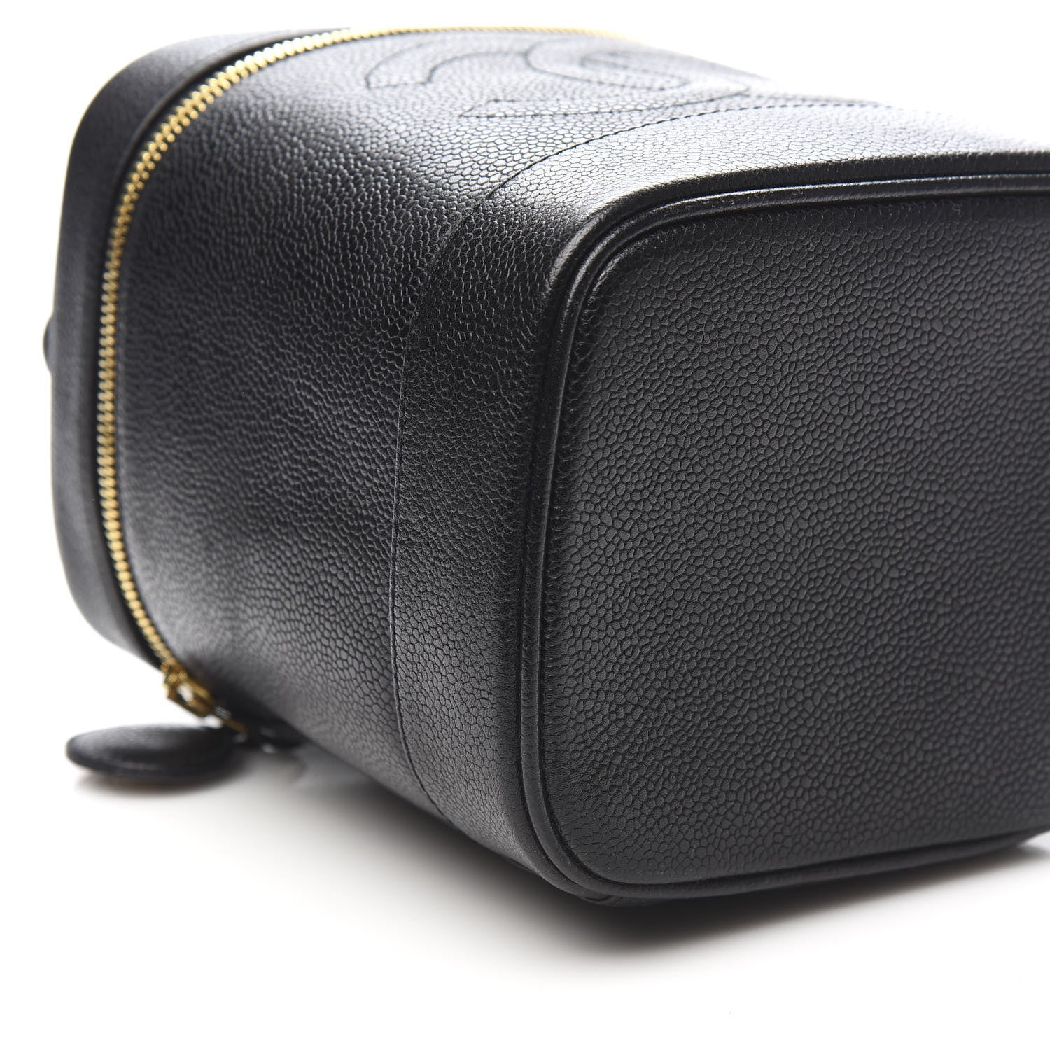Chanel Caviar Vanity Cosmetic Case Black 9 of 11