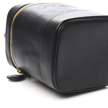 Chanel Caviar Vanity Cosmetic Case Black 9 of 11