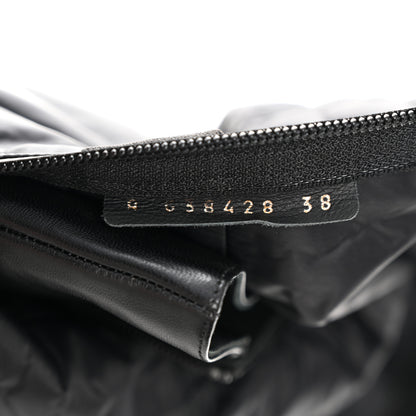 Chanel Mixed Fibers Lambskin Patent Calfskin Convertible High Boots 38 Black 9 of 10