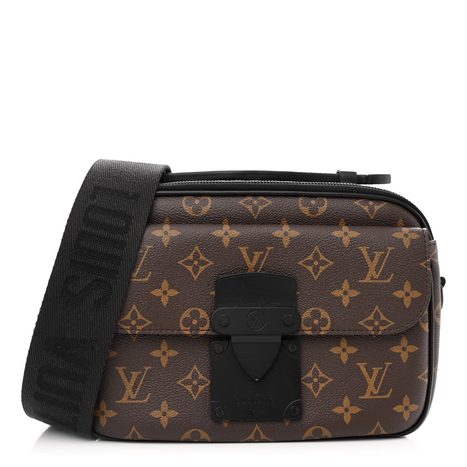 Louis Vuitton Monogram Macassar S Lock Messenger 1 of 10