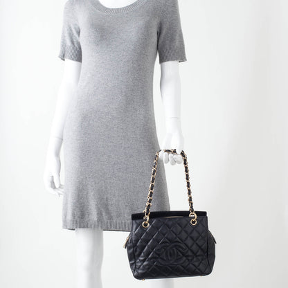Chanel Caviar Quilted Petit Timeless Tote PTT Black 2 of 9